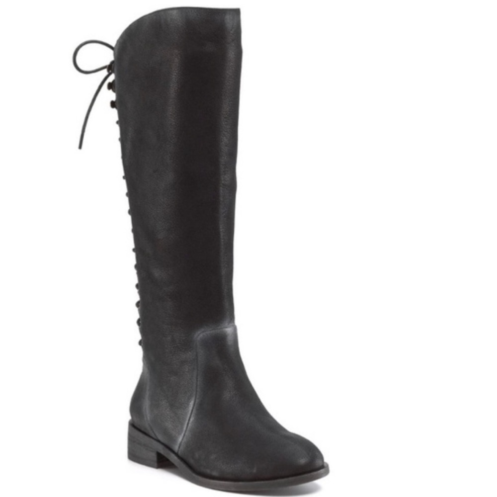 Joie Slow Ride Distressed Lace Up Boots Size 6